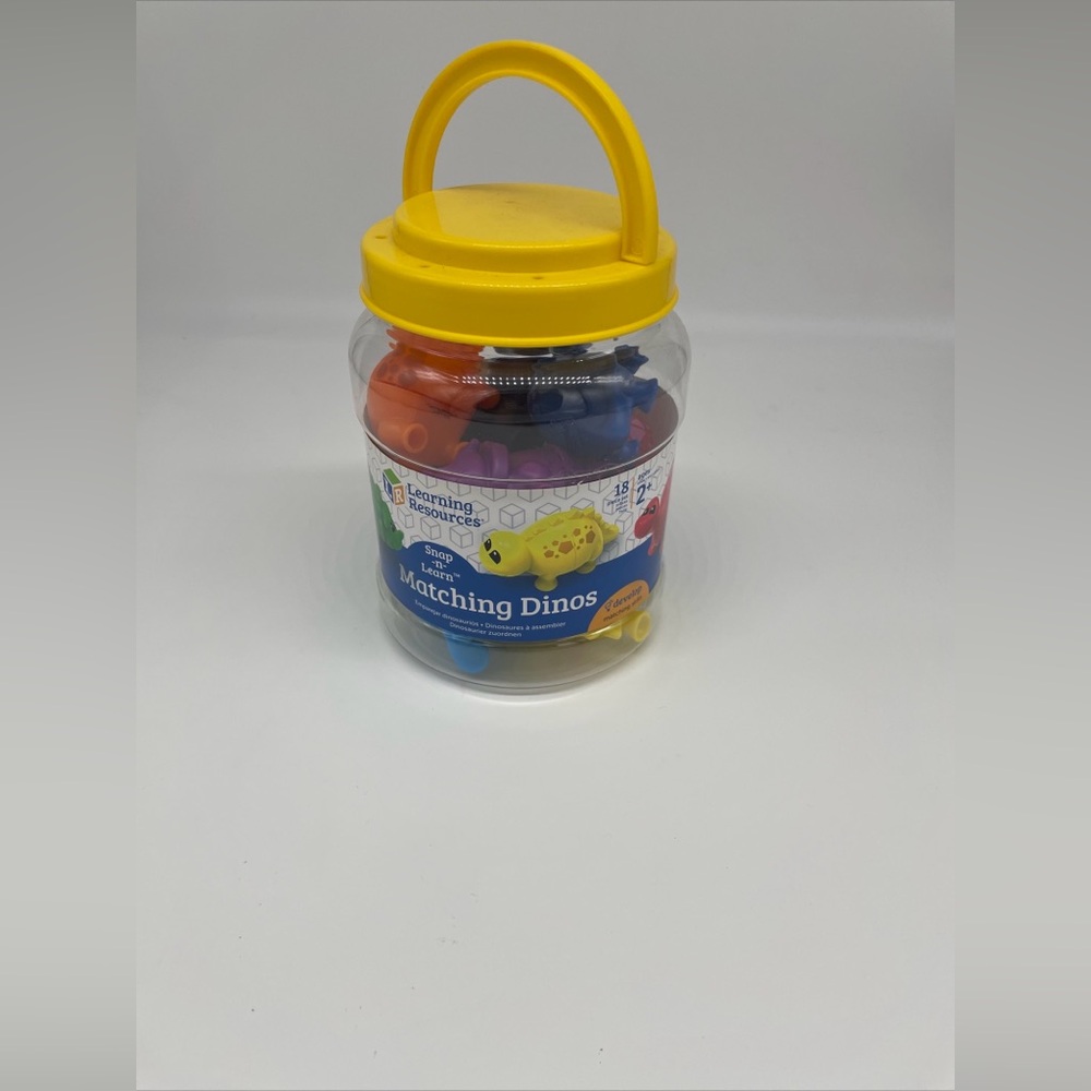 Snap-n-Learn Matching Dinos, Learning Resources 18+ Months, 18 Pieces Dinosaurs